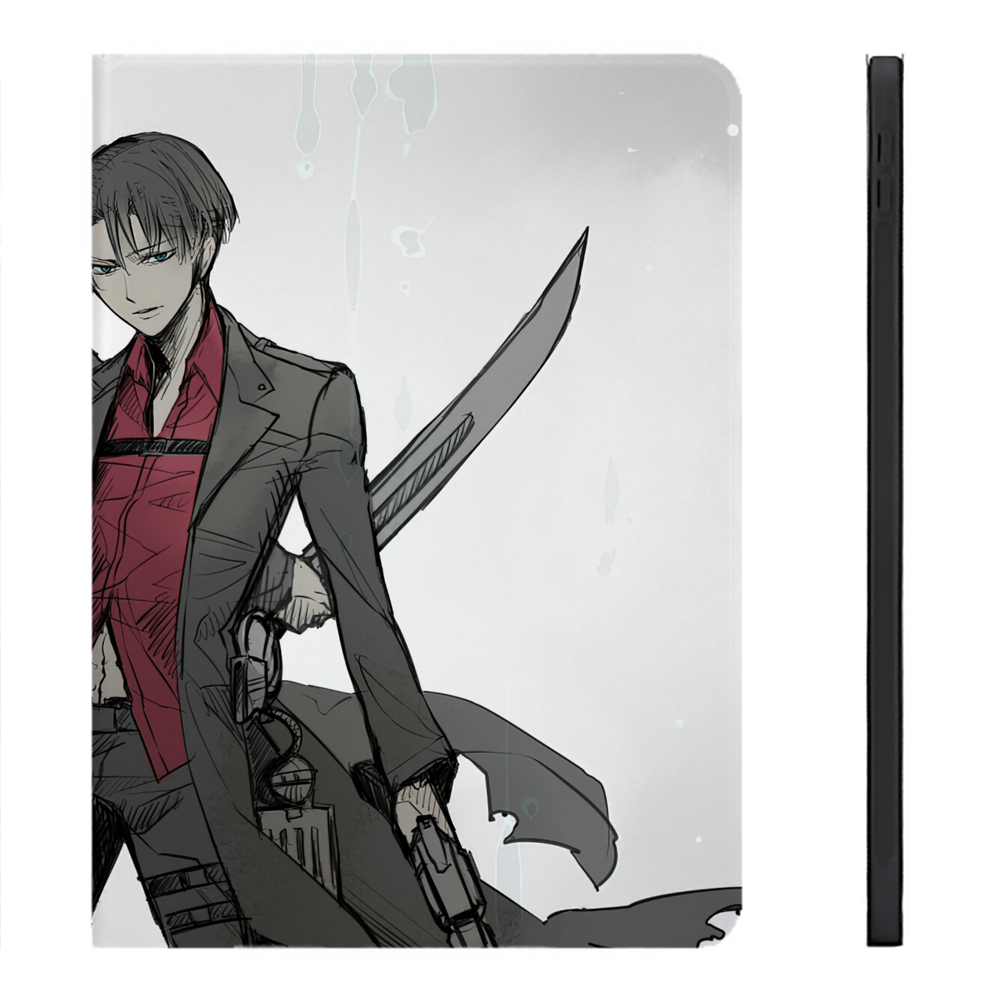 （画像用） 進撃の巨人 Attack on Titan IPadケース ペンホルダー付き ブックスタイルデザイン
